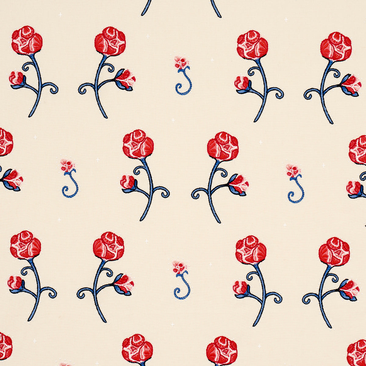Schumacher | Rhinestone Cowboy Embroidery fabric - 84550
