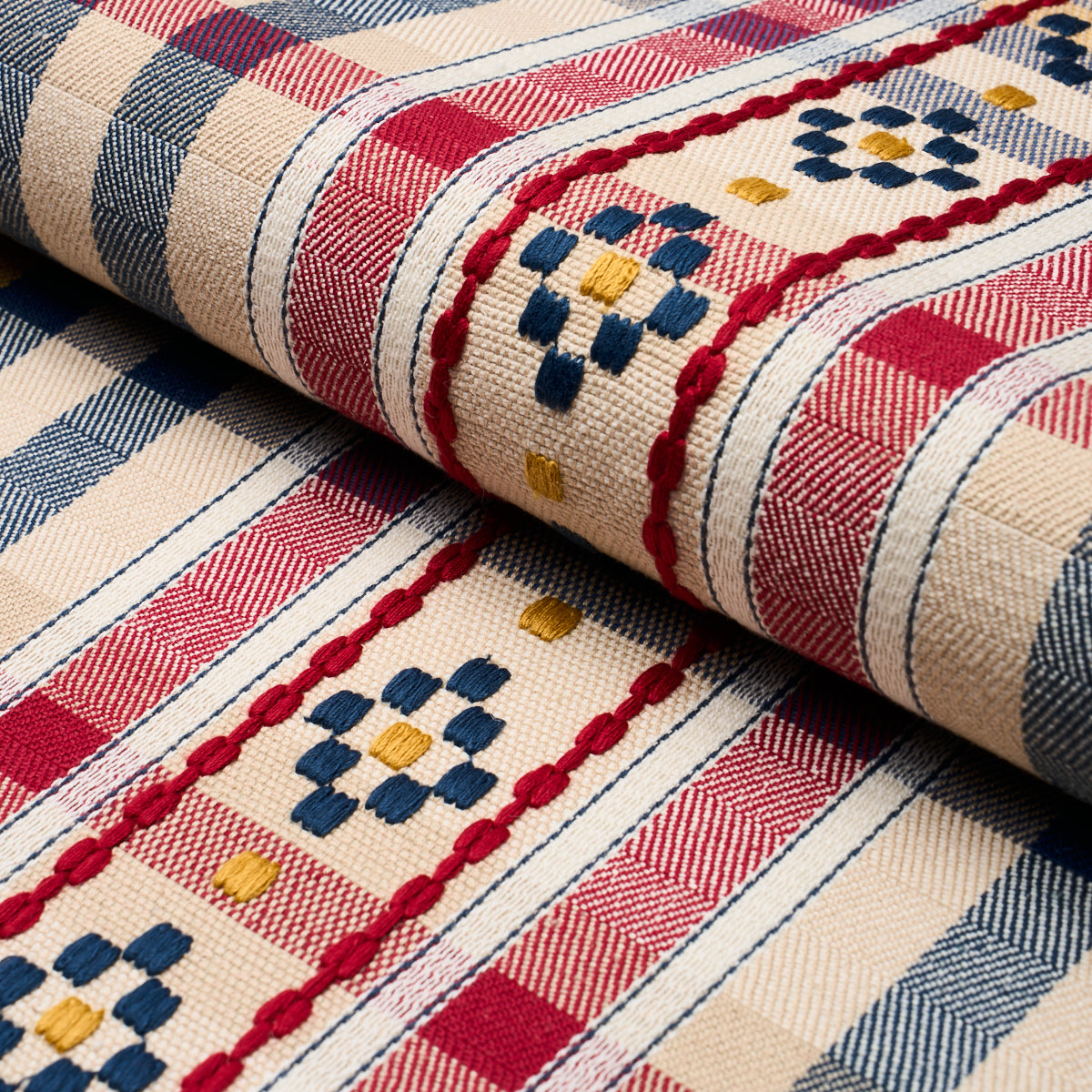 Schumacher | Hutton Hand Woven Check fabric - 84730