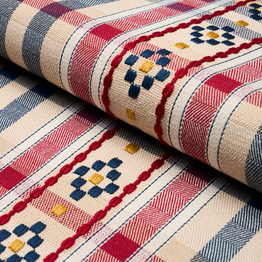 Schumacher | Hutton Hand Woven Check fabric - 84730