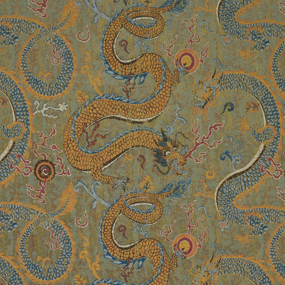 Schumacher | Serpentine Dragon fabric - 85090