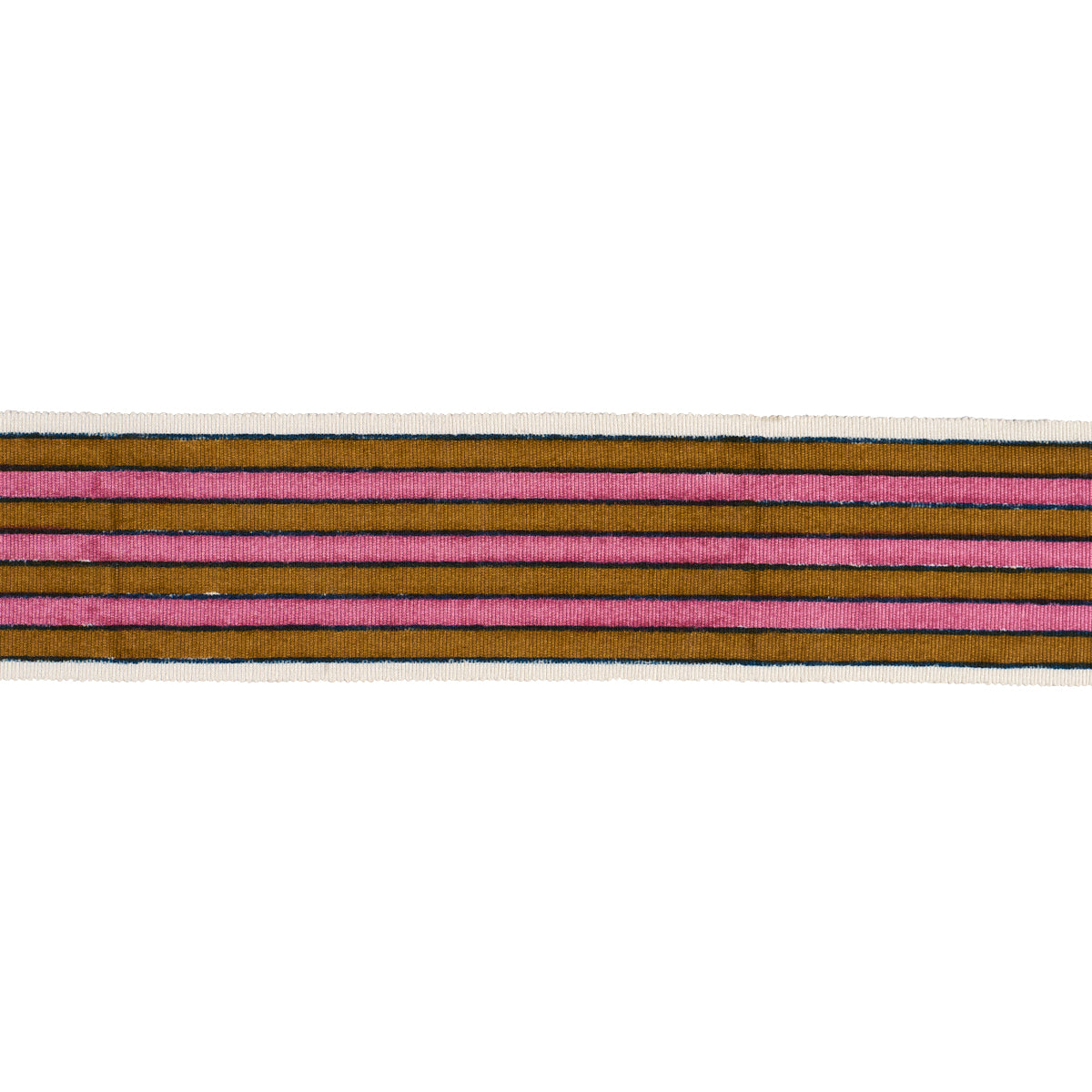 Schumacher | Arya Stripe Hand Block Trim fabric - 85431