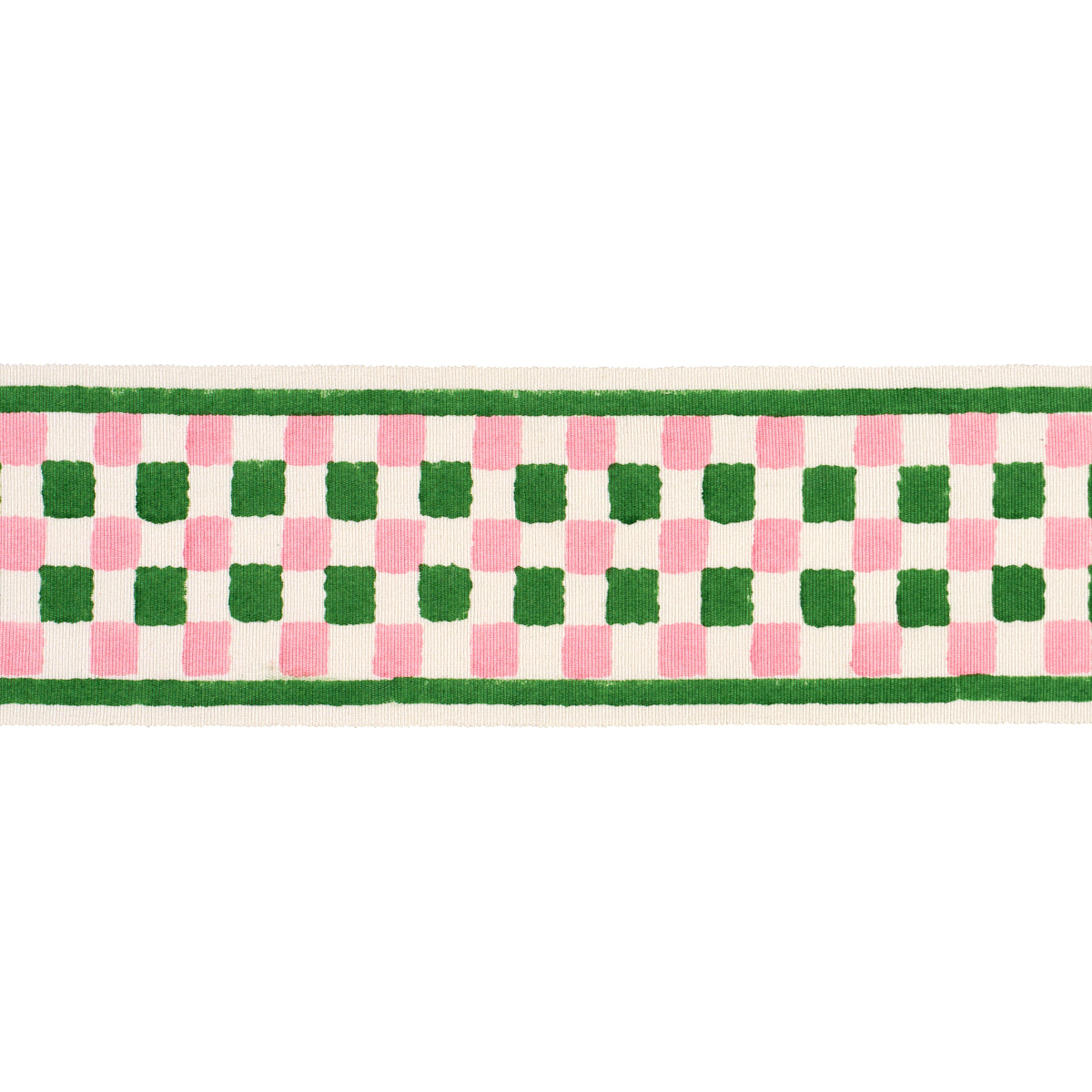 Schumacher | Chequer Hand Block Trim fabric - 85450