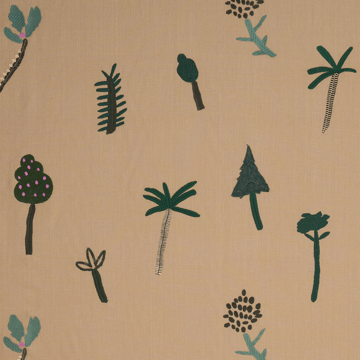 Schumacher | Tropical Trees fabric - 85851