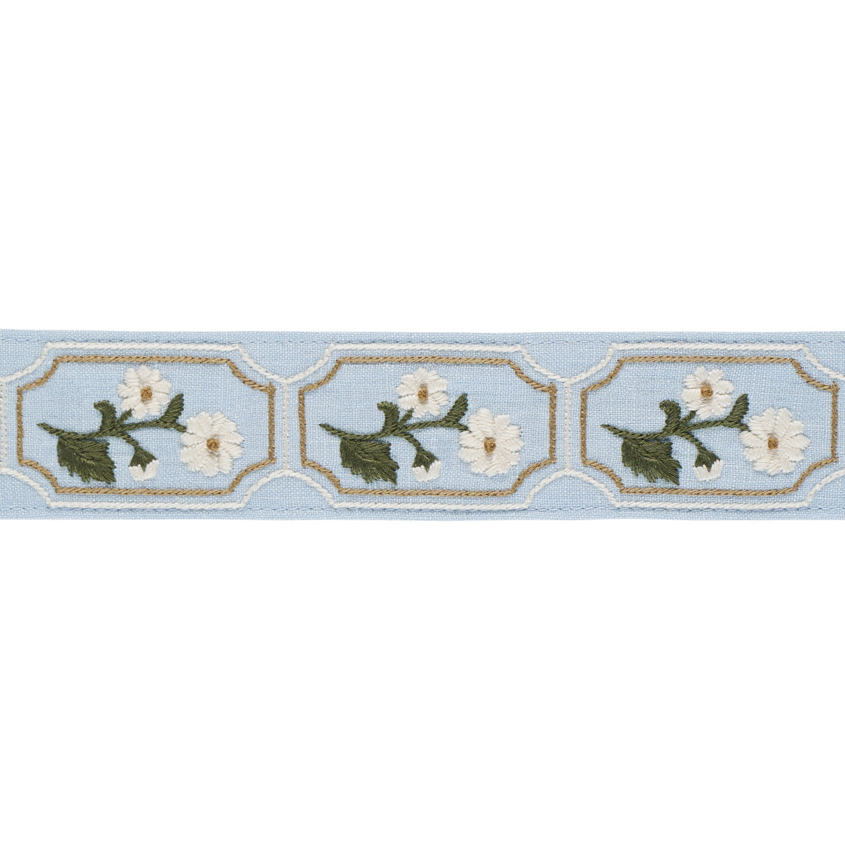 Schumacher | Jolie Hand Embroidered Tape fabric - 86301