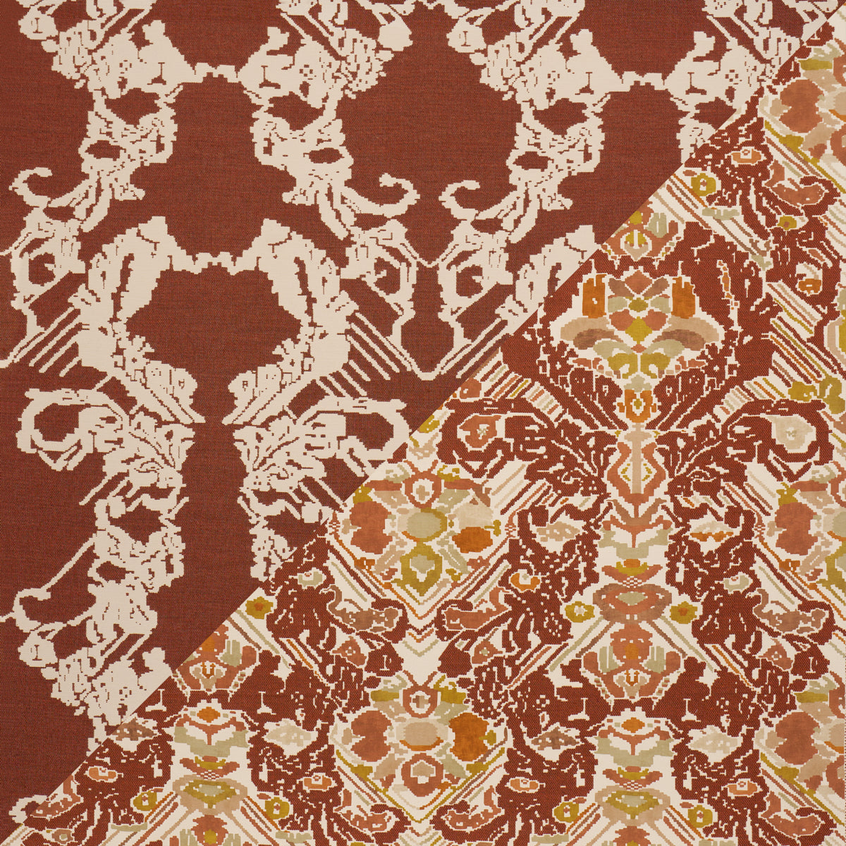 Schumacher | Reversible Digital Damask fabric - 87550