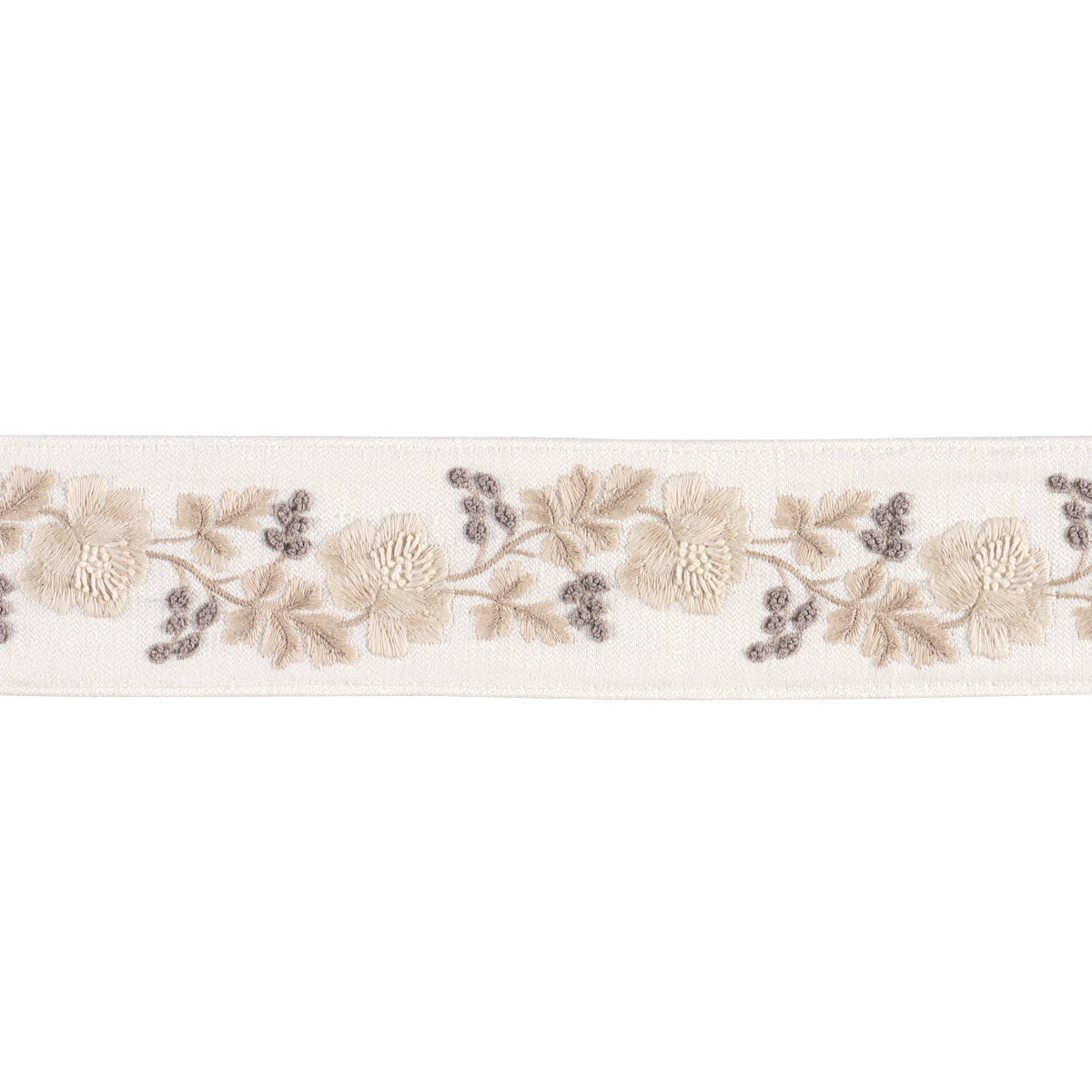 Schumacher | Elise Hand-Embroidered Tape fabric - 87841