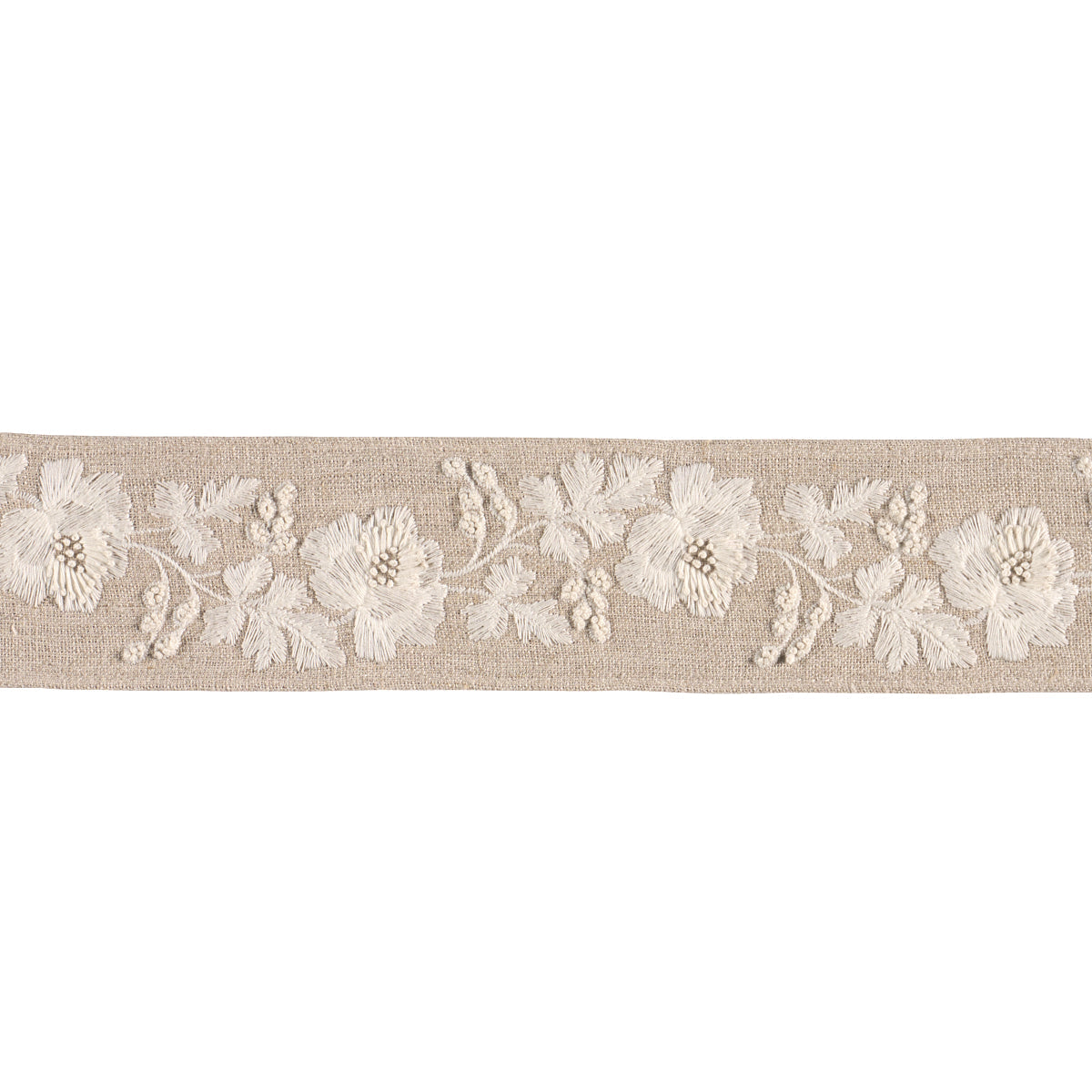 Schumacher | Elise Hand-Embroidered Tape fabric - 87842