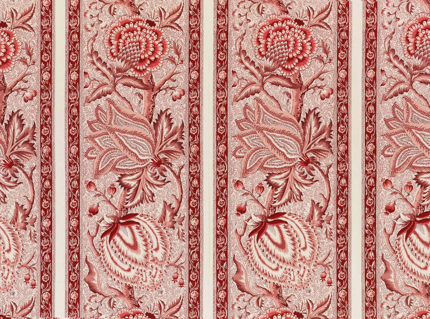 Pierre Frey Le Grand Corail Camaieux - Rayure - Rose Ancien