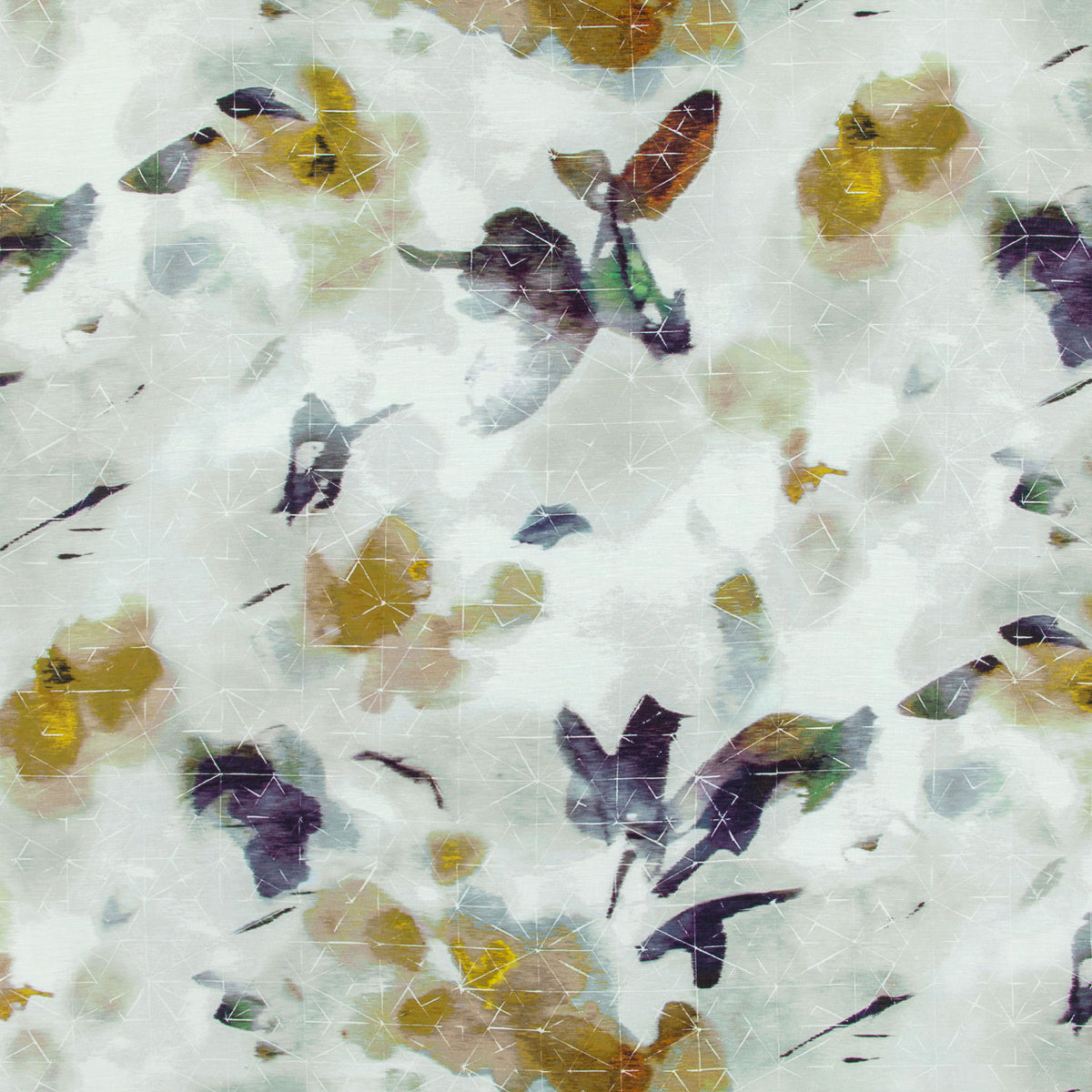 Black Edition Orimono Lotus fabric
