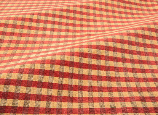 Pierre Frey Ticking check chenille - Coral