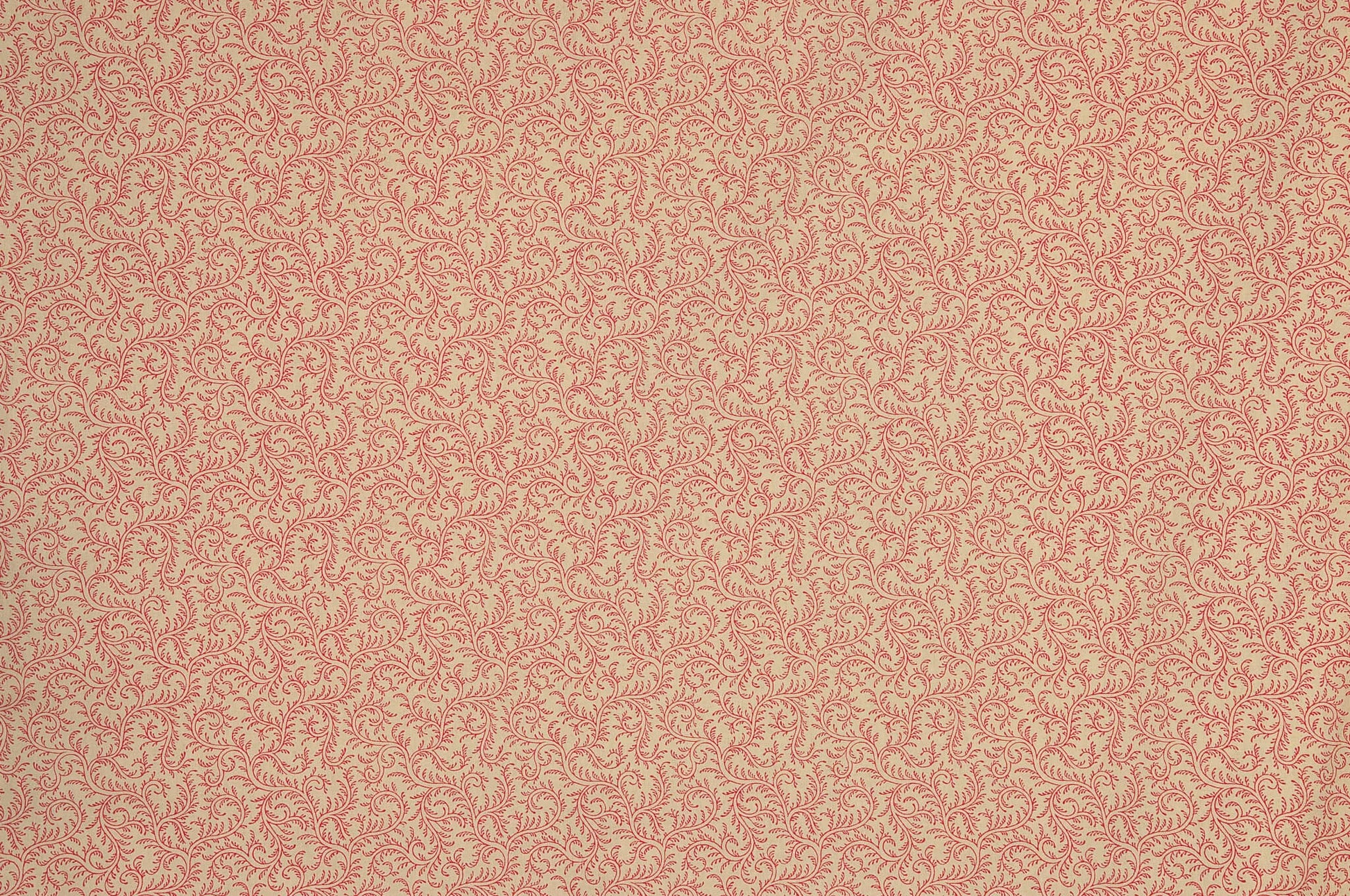 Pierre Frey Le Grand Corail Vermicule Assorti - Rouge Fond Bis