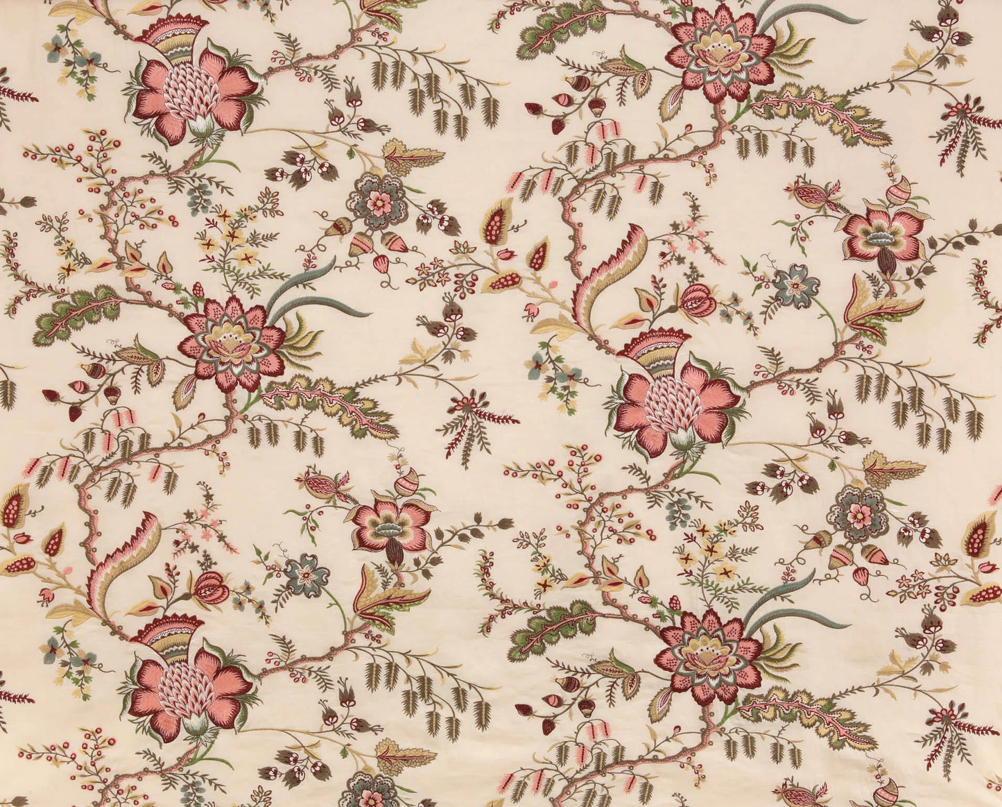 Pierre Frey Coromandel - Broderie - Fond Crème