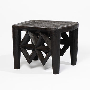 de Le Cuona | African Engraved Table Large No.1 – Brown
