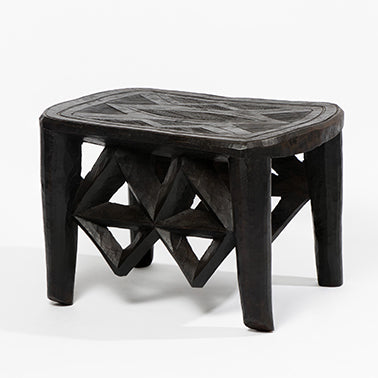 de Le Cuona | African Engraved Table Large No.3 – Brown