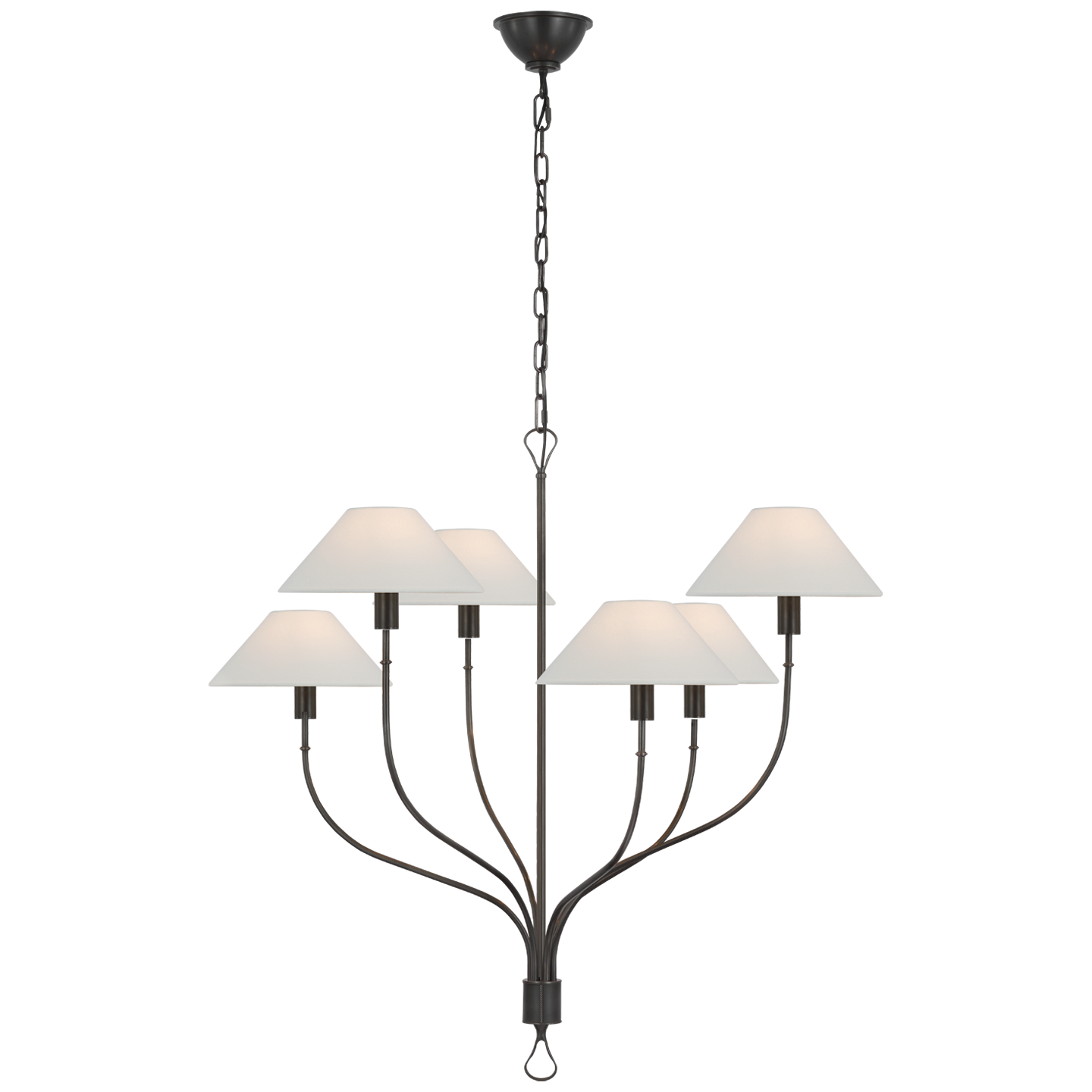 Visual Comfort | Griffin Large Staggered Tail Chandelier