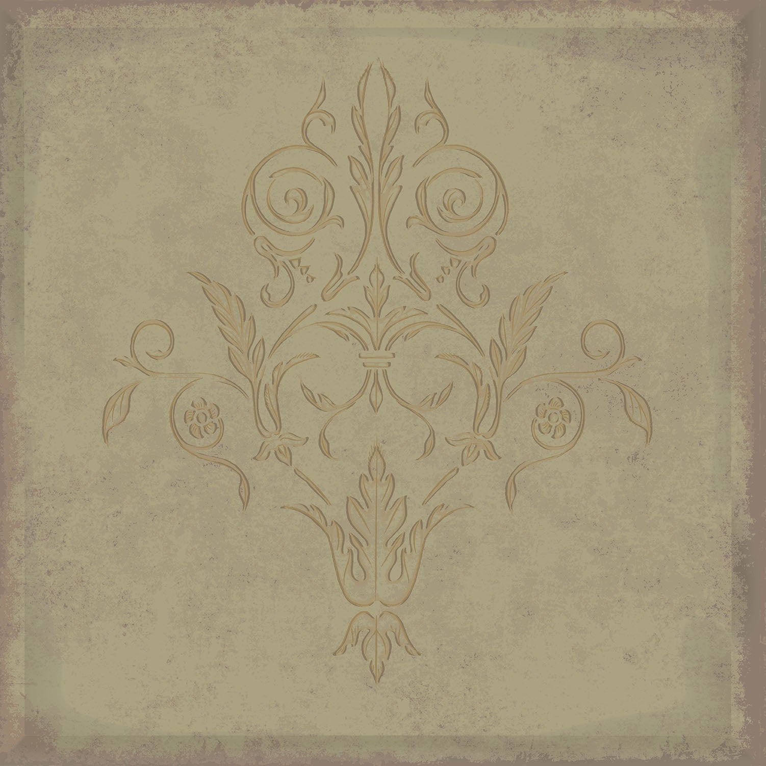 Cole & Son Albery - Metallic Gold on Foil