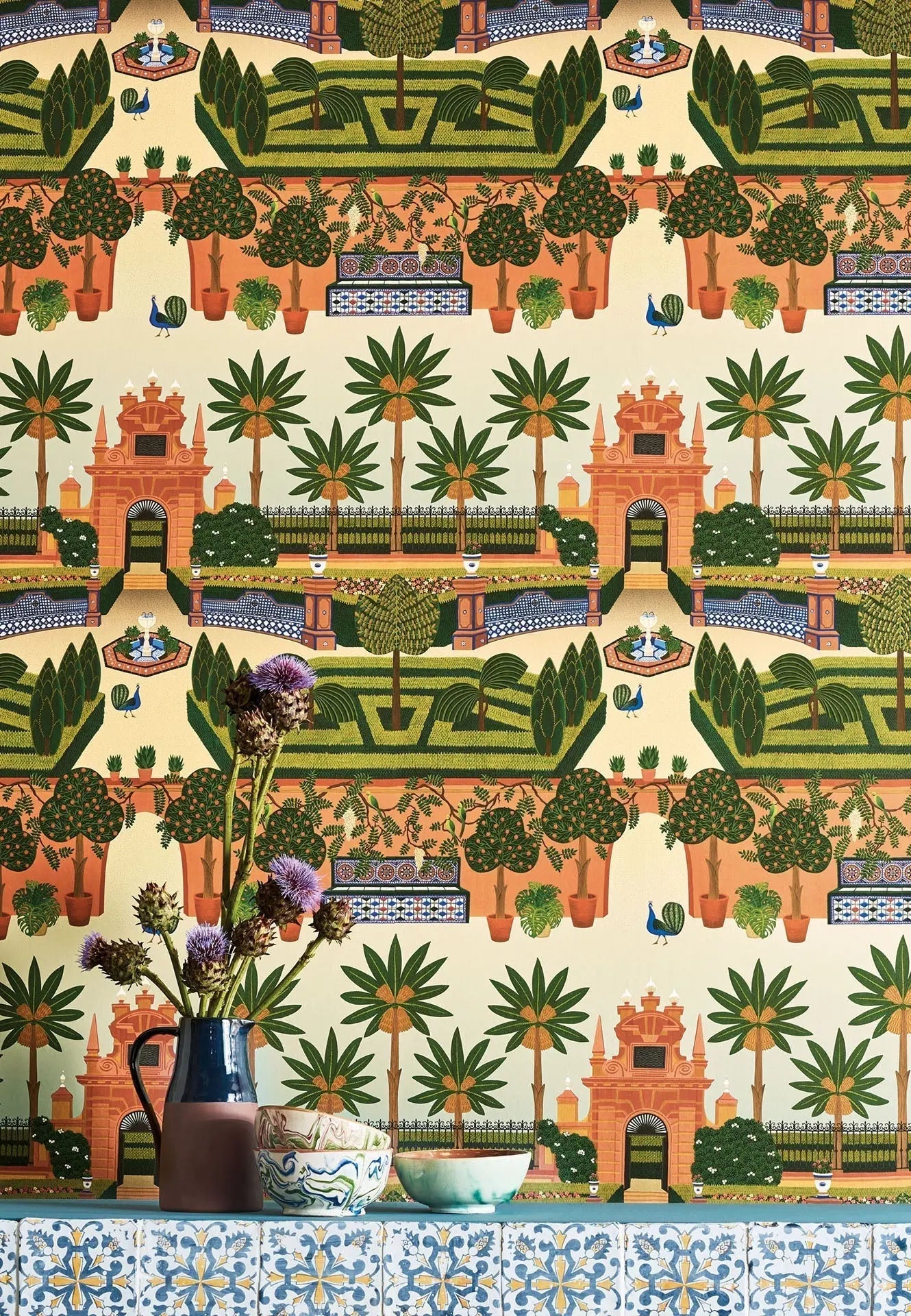 Cole & Son Alcazar Gardens - interior