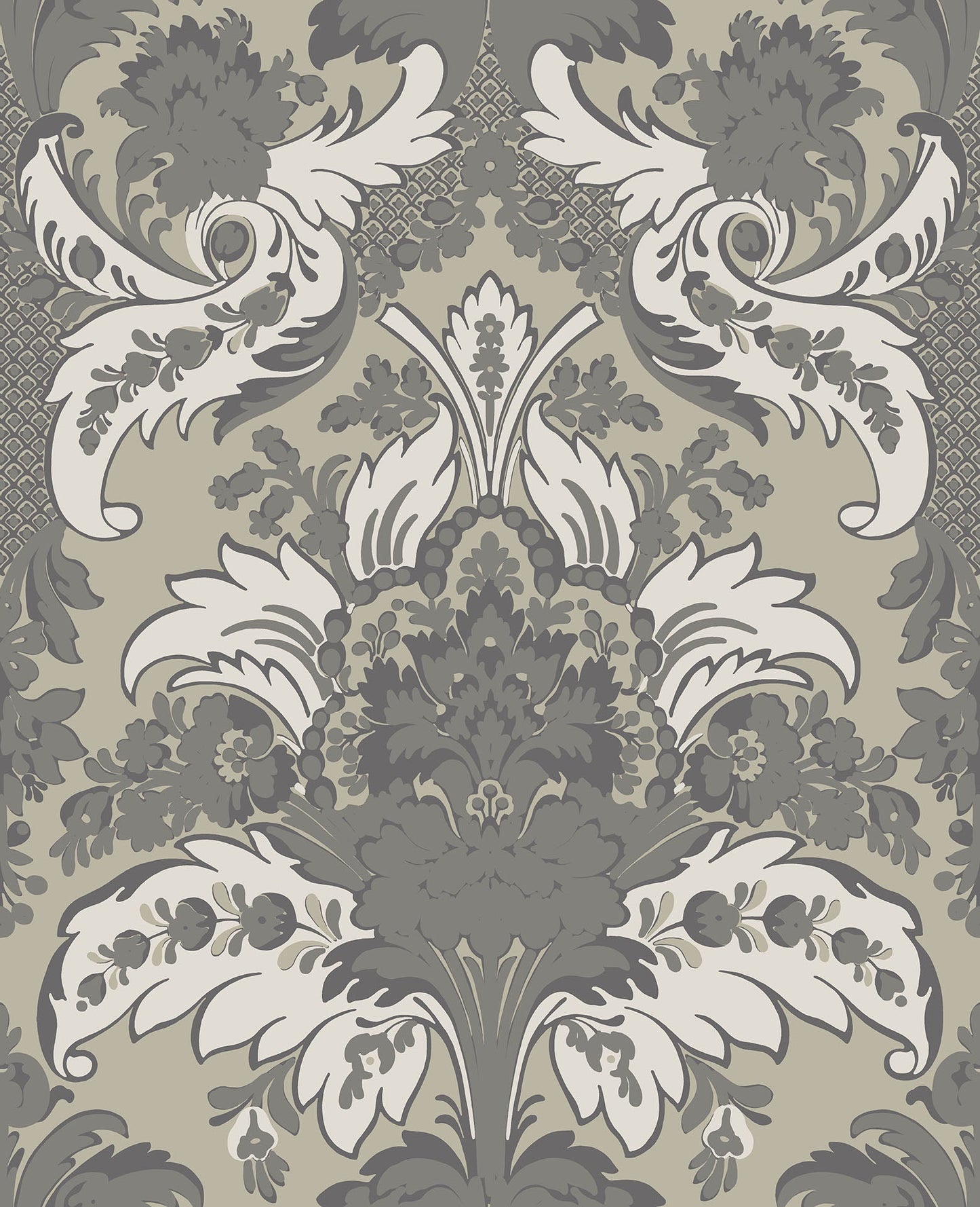 Cole & Son Aldwych - Glitter Silver on Metallic Gilver