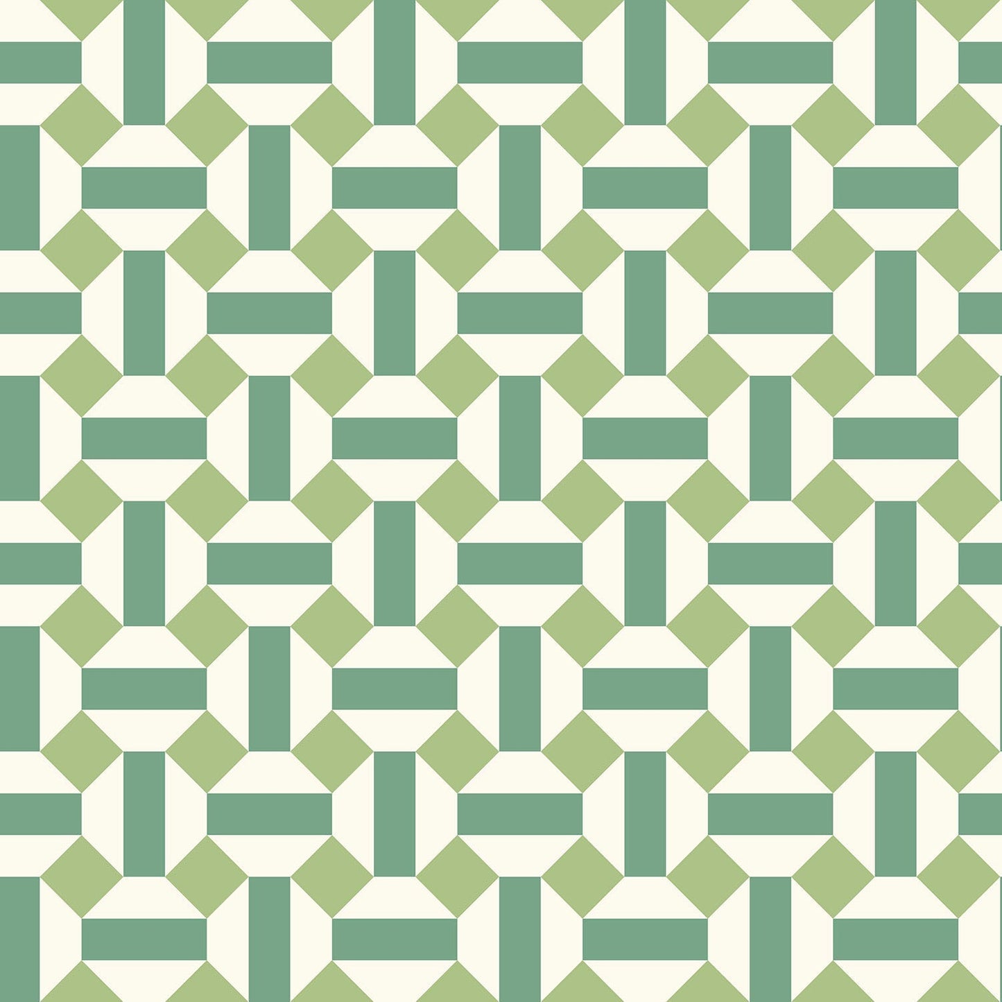 Cole & Son Alicatado - Leaf Greens on Chalk
