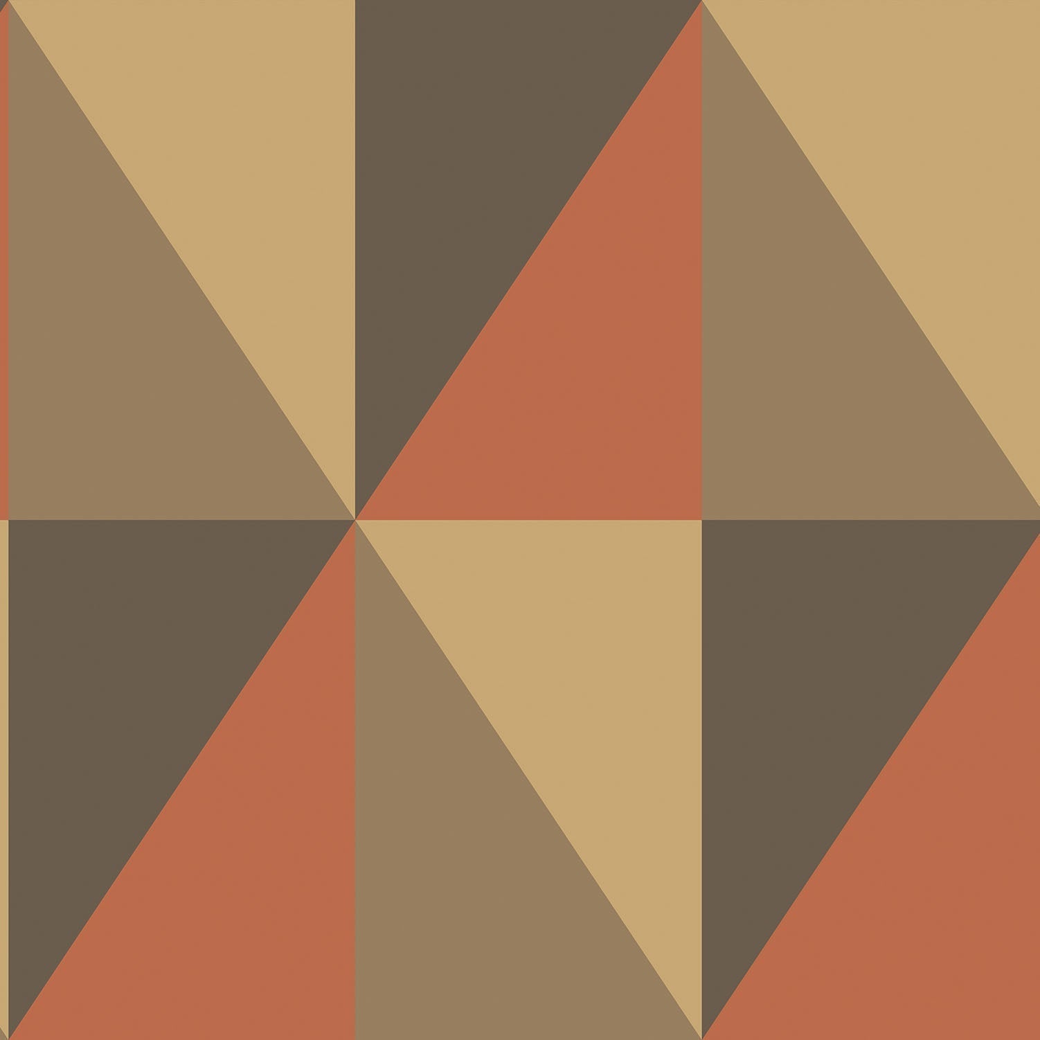Cole & Son Apex Grand wallpaper - Red, Sand & Soot