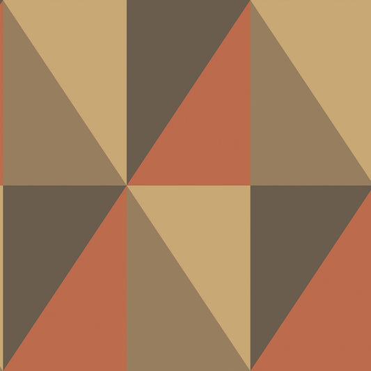 Cole & Son Apex Grand wallpaper - Red, Sand & Soot