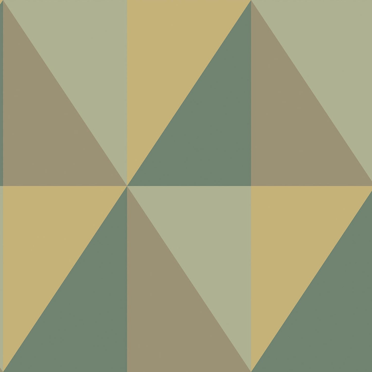 Cole & Son Apex Grand - Olive, Forest Green & Metallic Gold