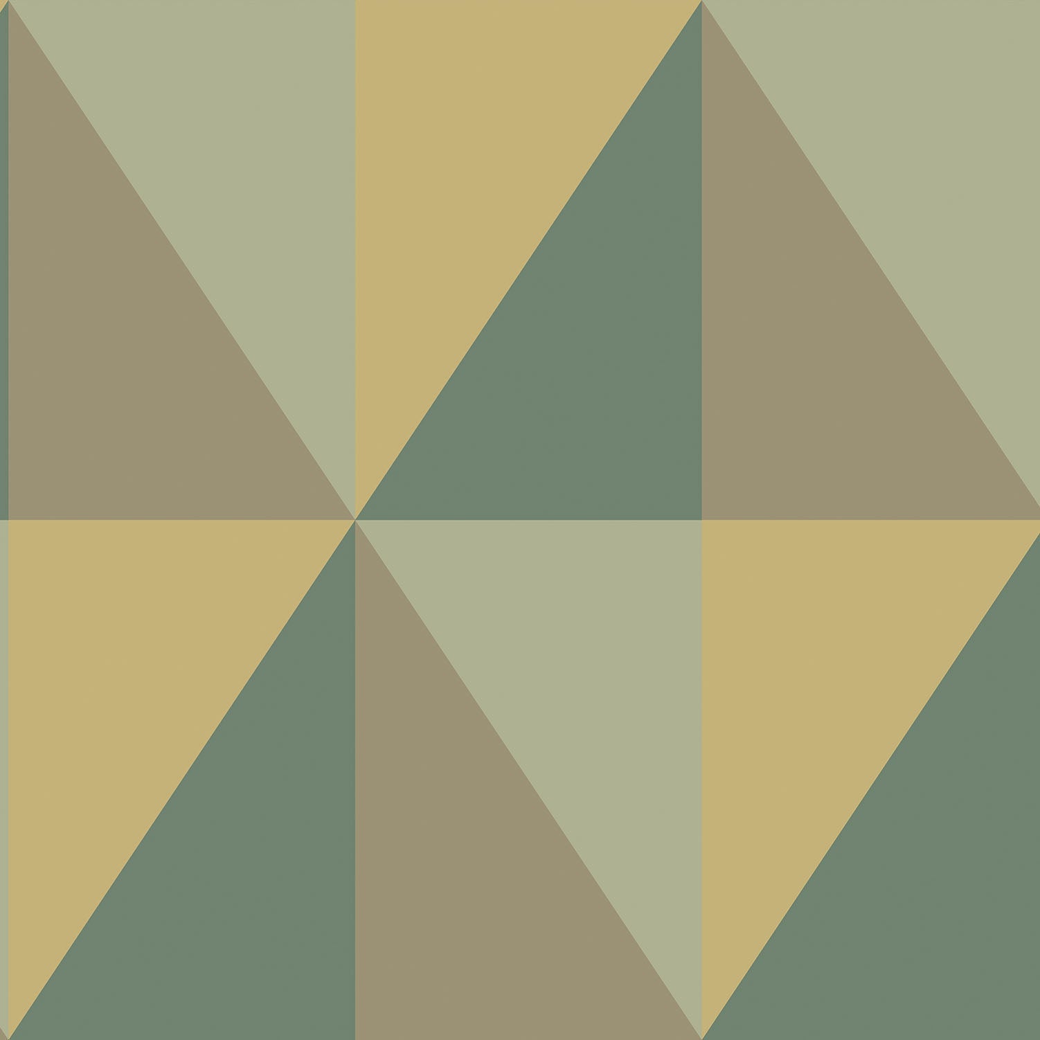 Cole & Son Apex Grand - Olive, Forest Green & Metallic Gold