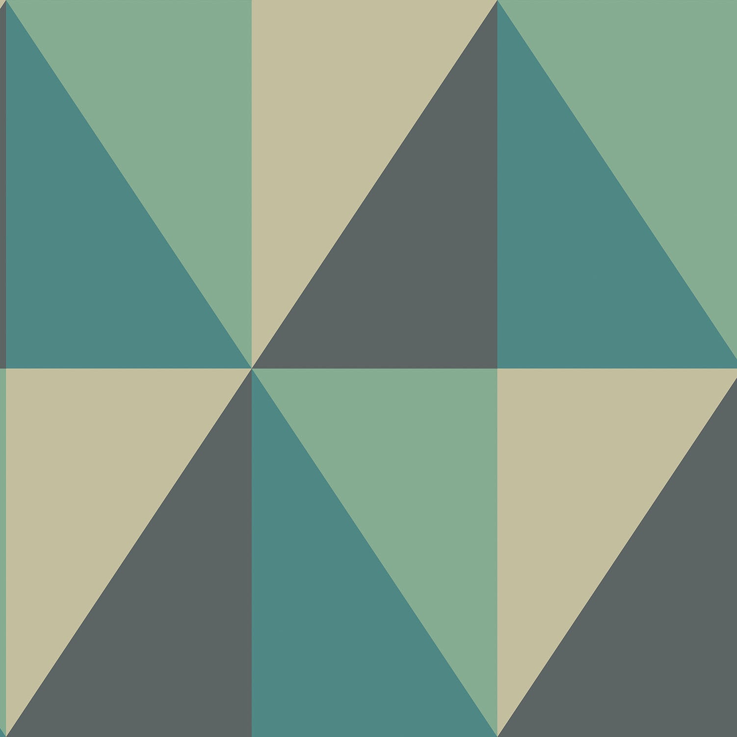 Cole & Son Apex Grand - Viridian, Petrol & Ink