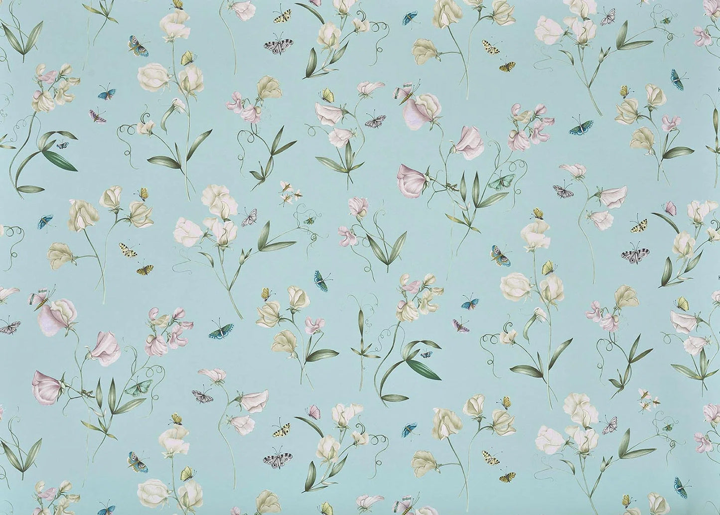 Pierre Frey Les Pois De Senteur - Ciel