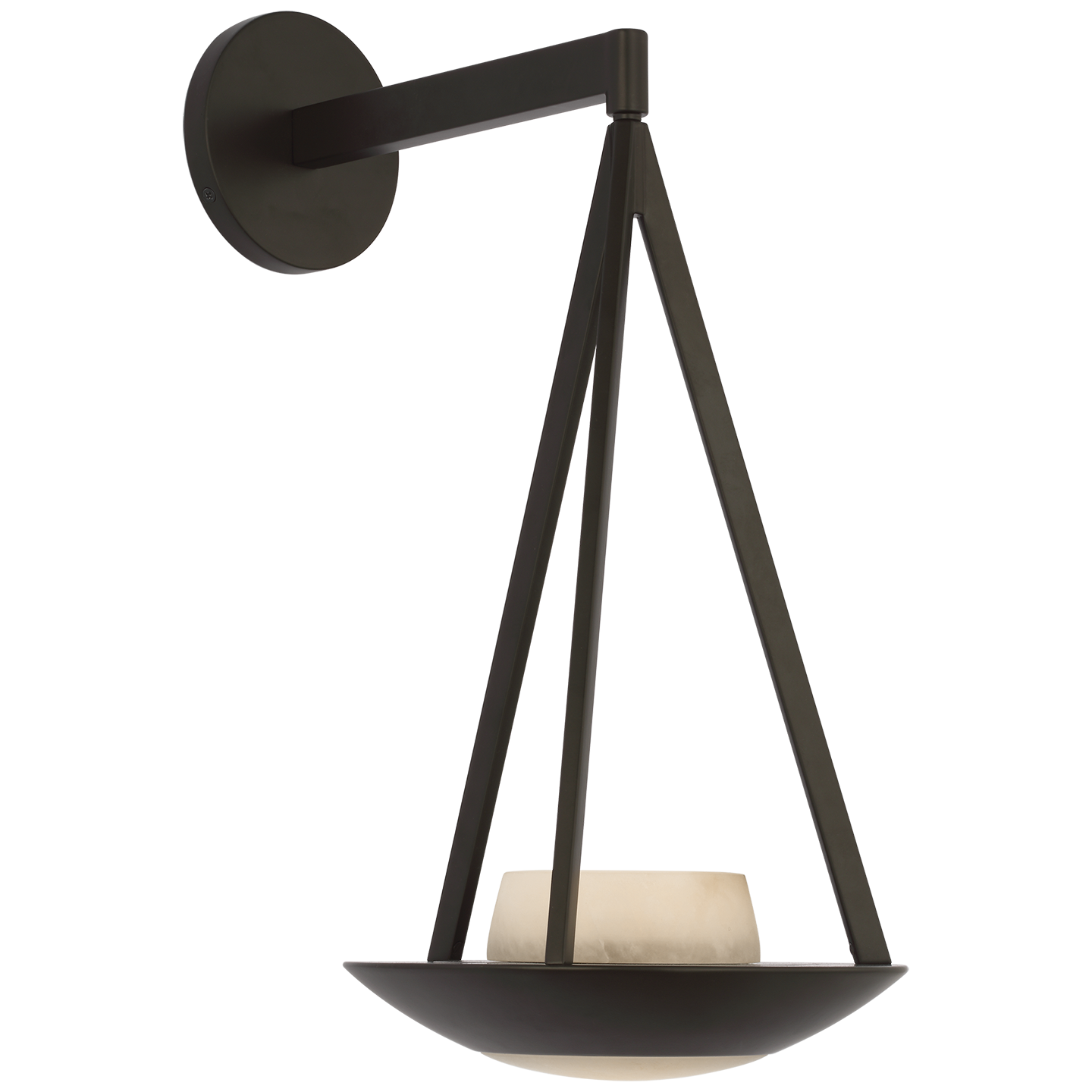 Visual Comfort | Barbara Barry | Divina 19" Floating Bowl Sconce