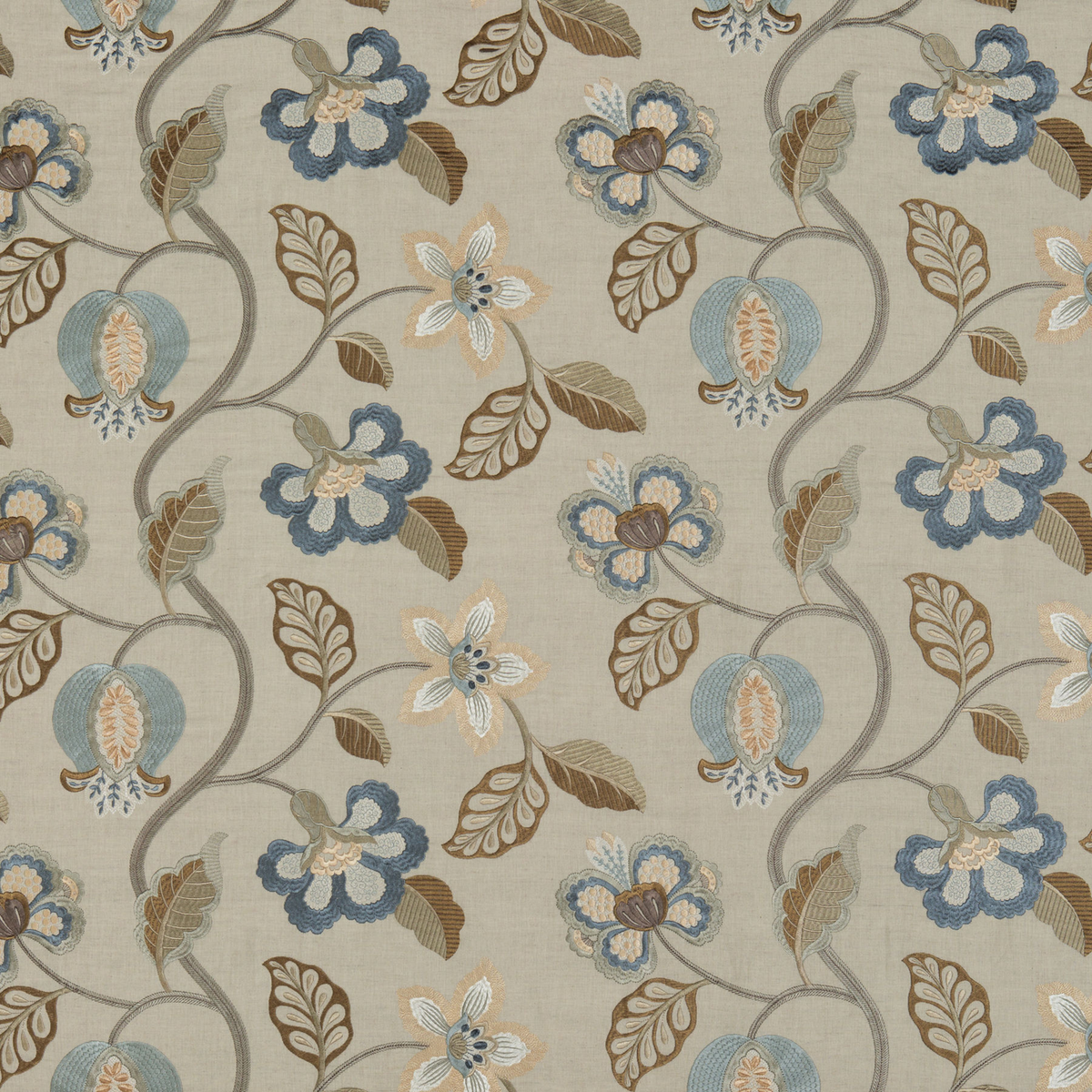 GP & J Baker | Elvaston fabric - Indigo