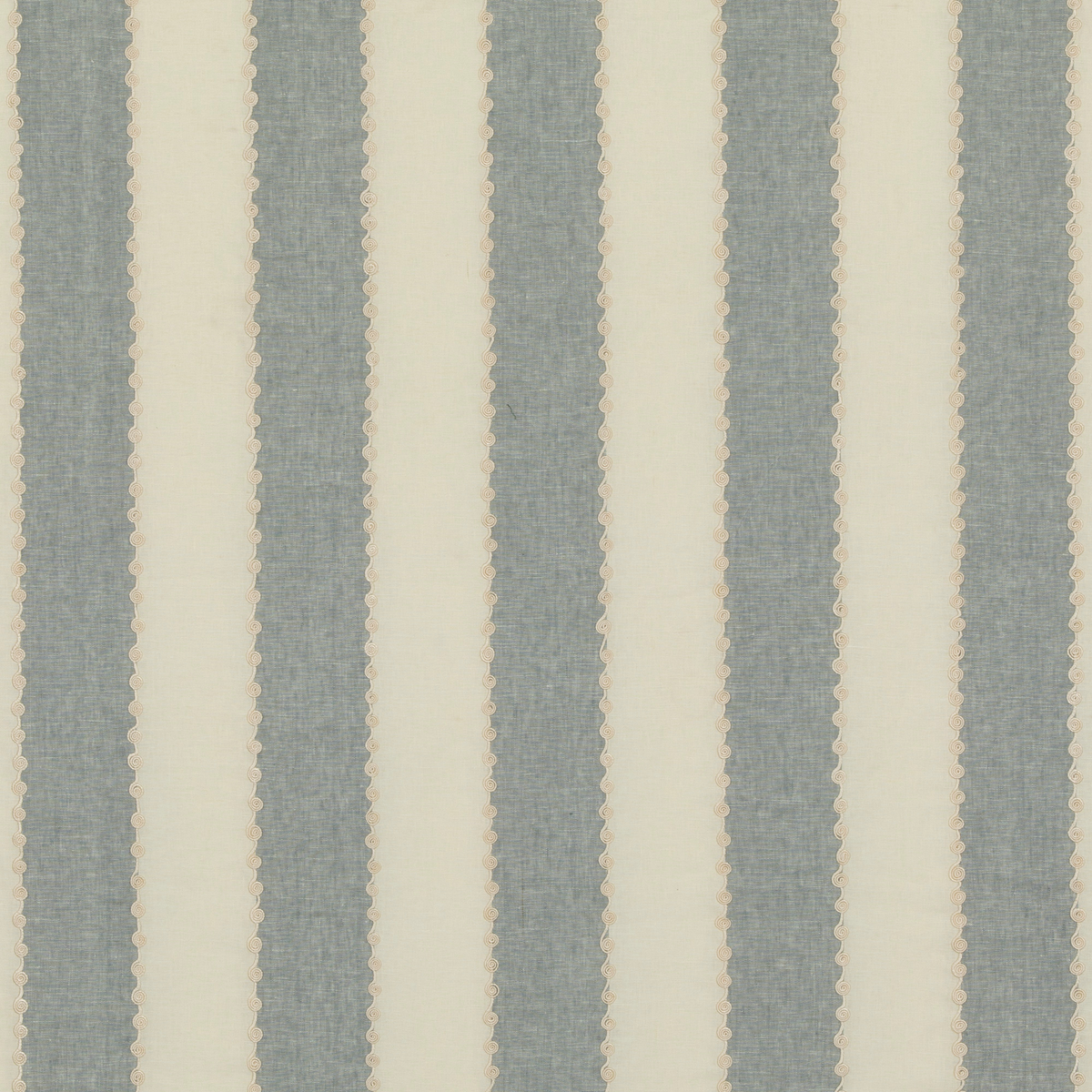 GP & J Baker | Ashmore Stripe fabric - Blue