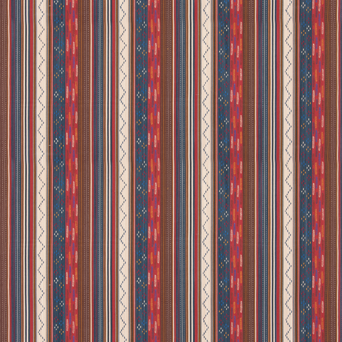 GP & J Baker | Runaway fabric - Indigo/Red