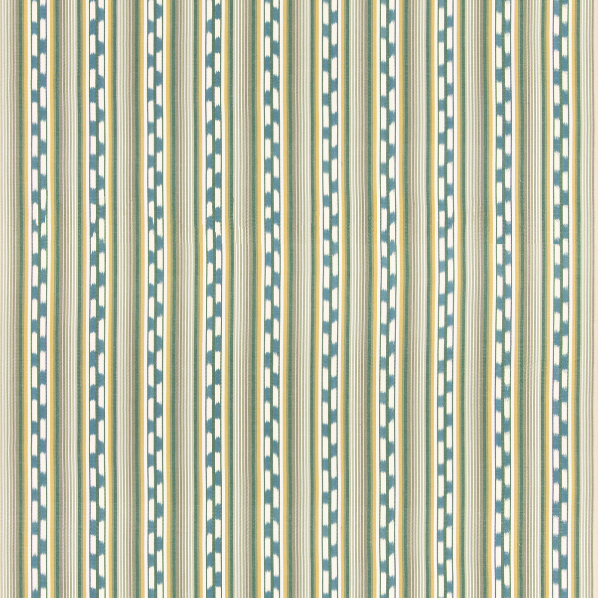 GP & J Baker | Halki Stripe fabric - Emerald/Blue
