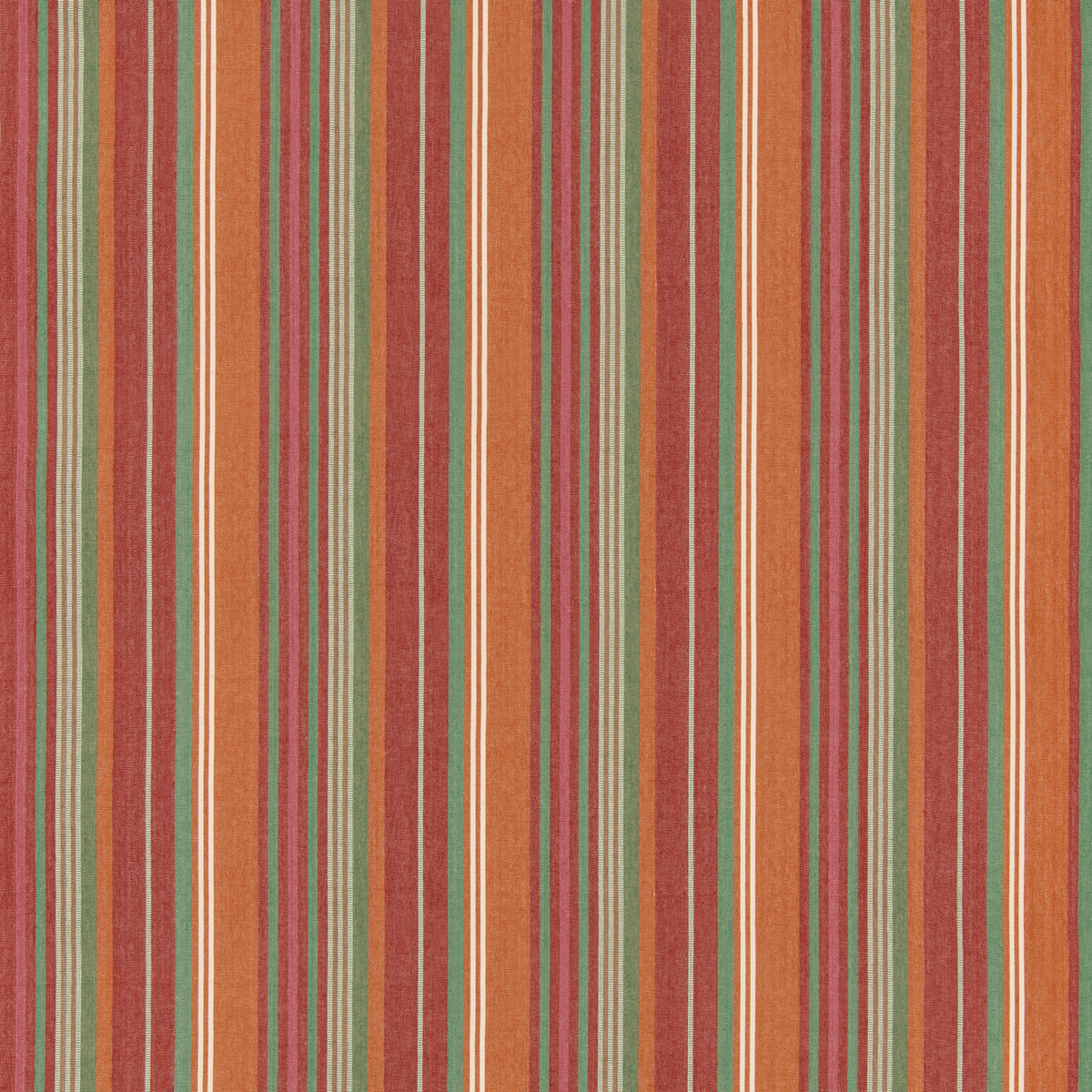 GP & J Baker | Petra Stripe fabric - Red/Green
