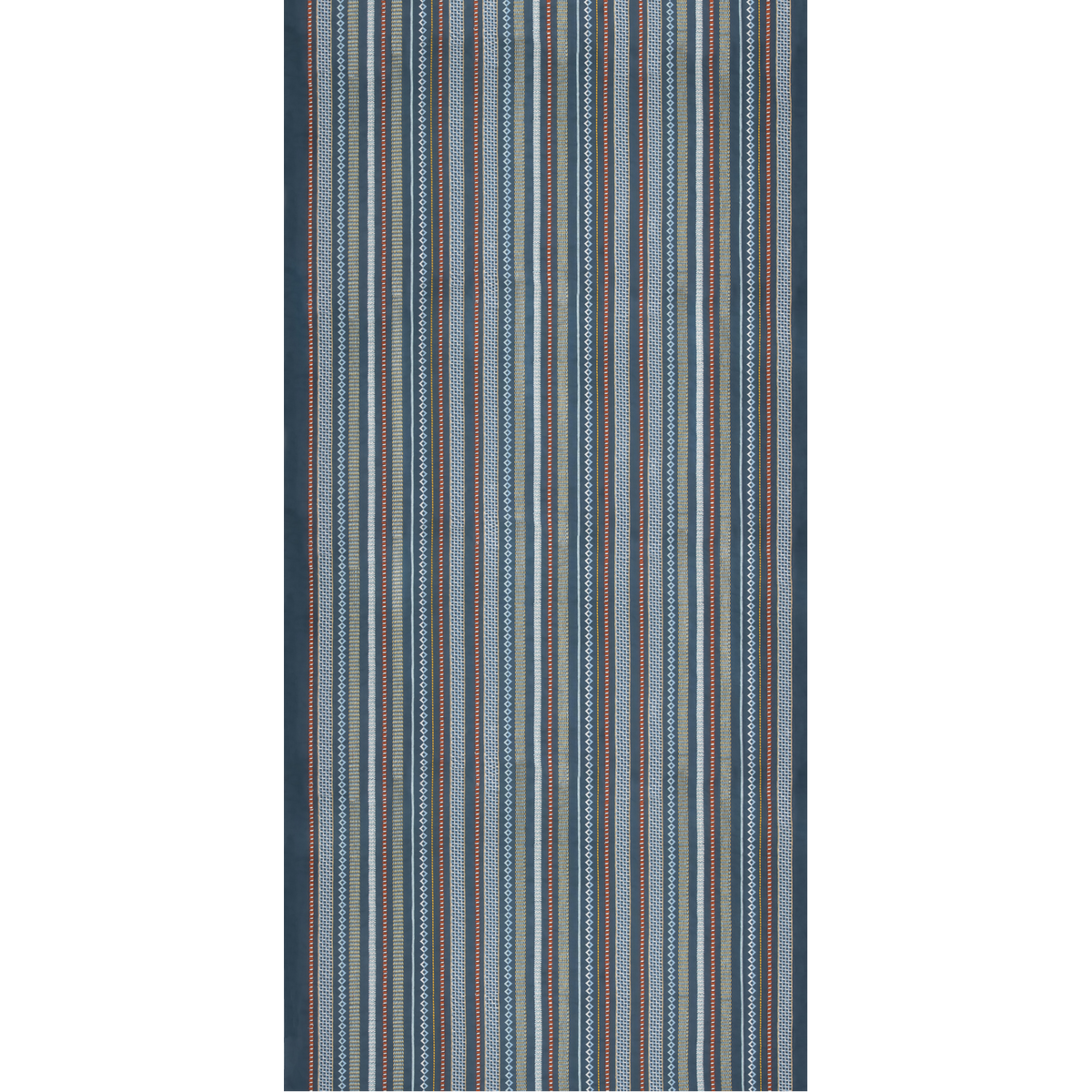 GP & J Baker | Tudor Stripe fabric - Indigo