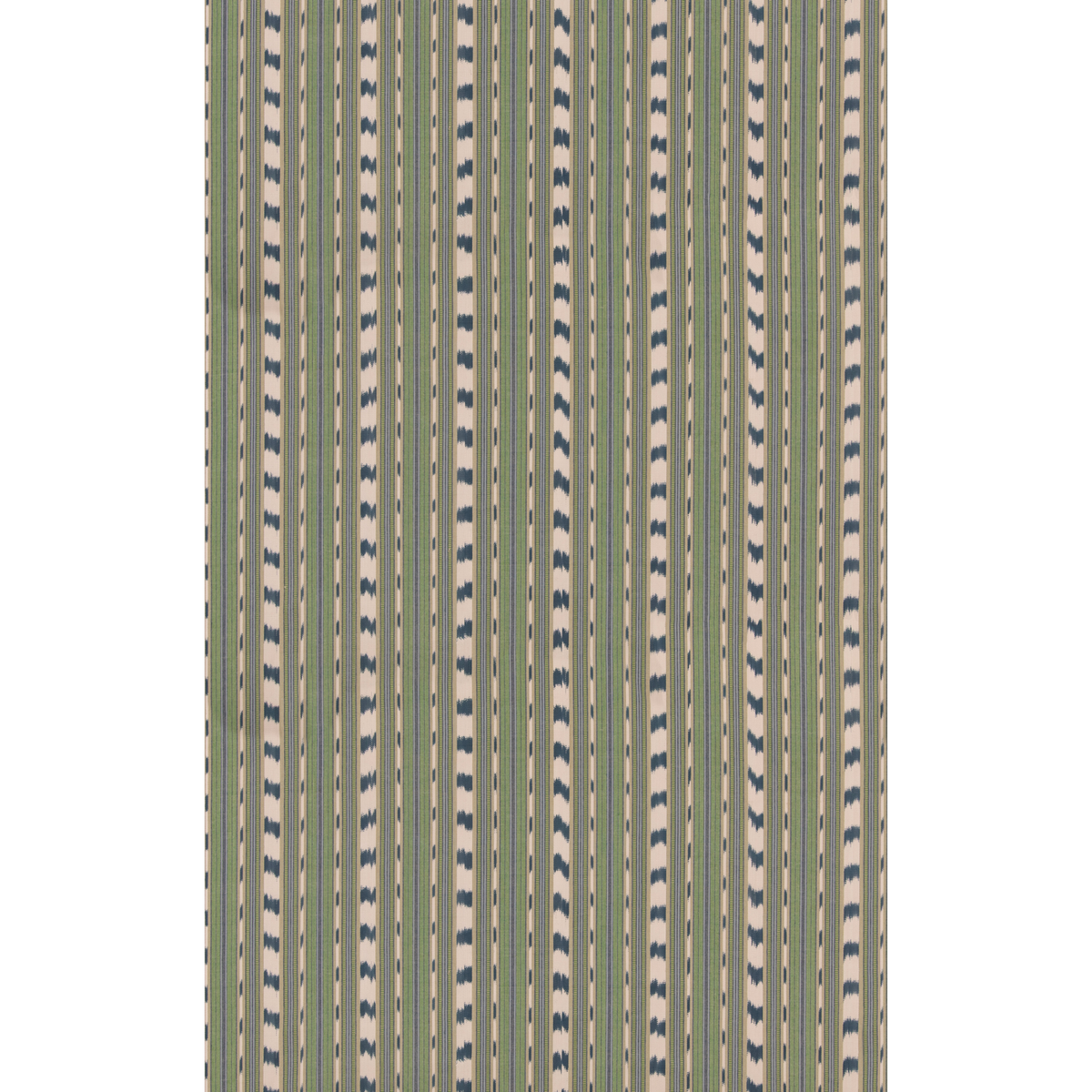 GP & J Baker | Basil Stripe fabric - Green/Indigo