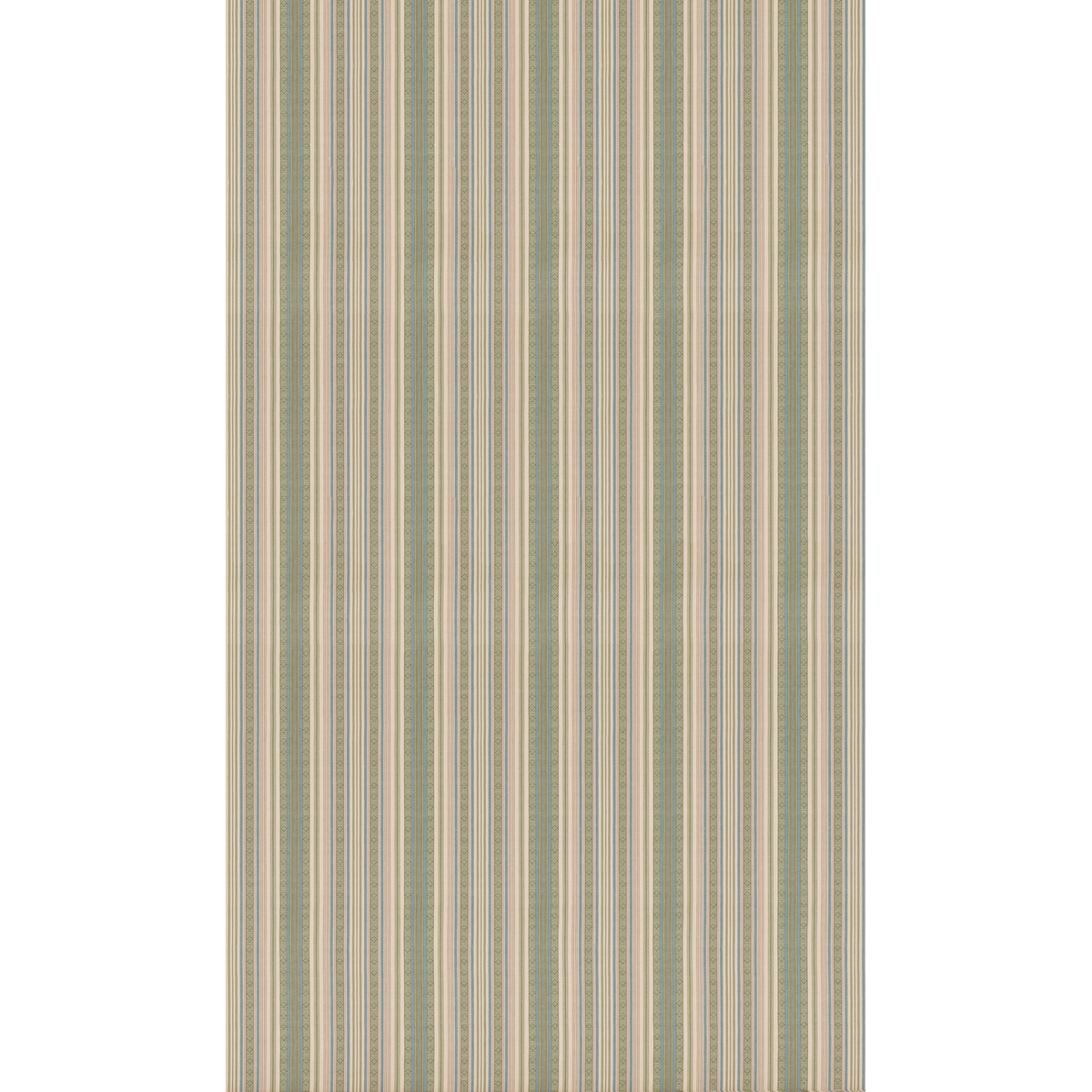 GP & J Baker | Symington Stripe fabric - Green/Blue