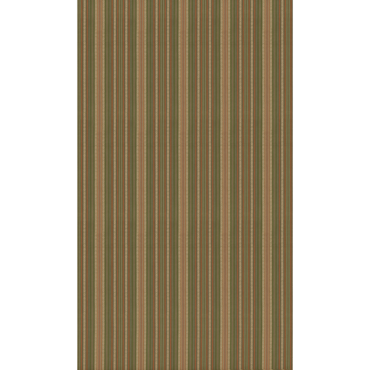 GP & J Baker | Symington Stripe fabric - Green/Coral