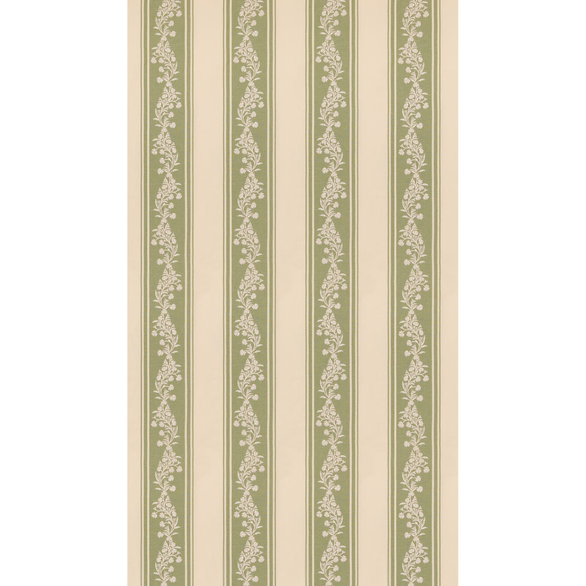 GP & J Baker | Aldbury Stripe fabric - Green
