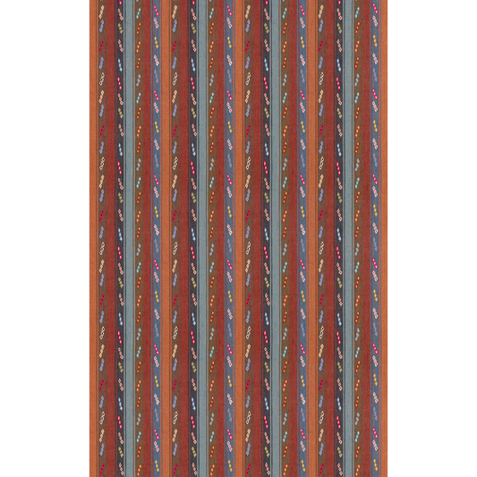 GP & J Baker | Tip Toe fabric - Indigo/Chocolate