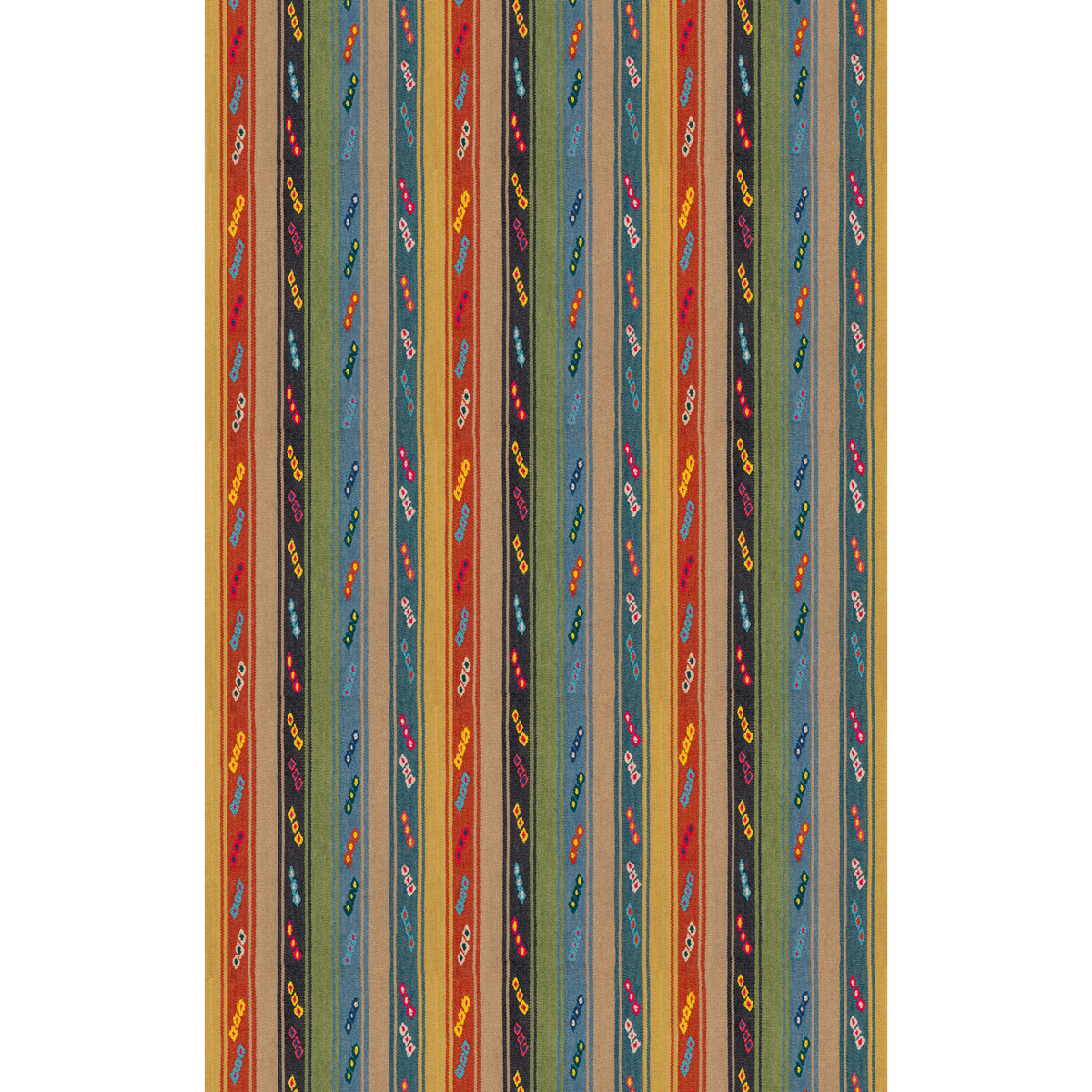 GP & J Baker | Tip Toe fabric - Teal/Spice