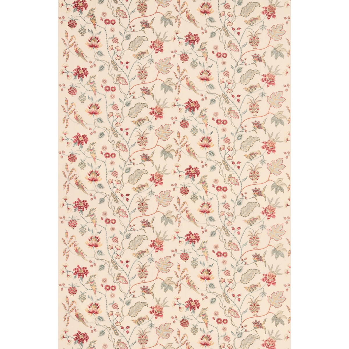 GP & J Baker | Orientaltrail fabric - Teal/Red