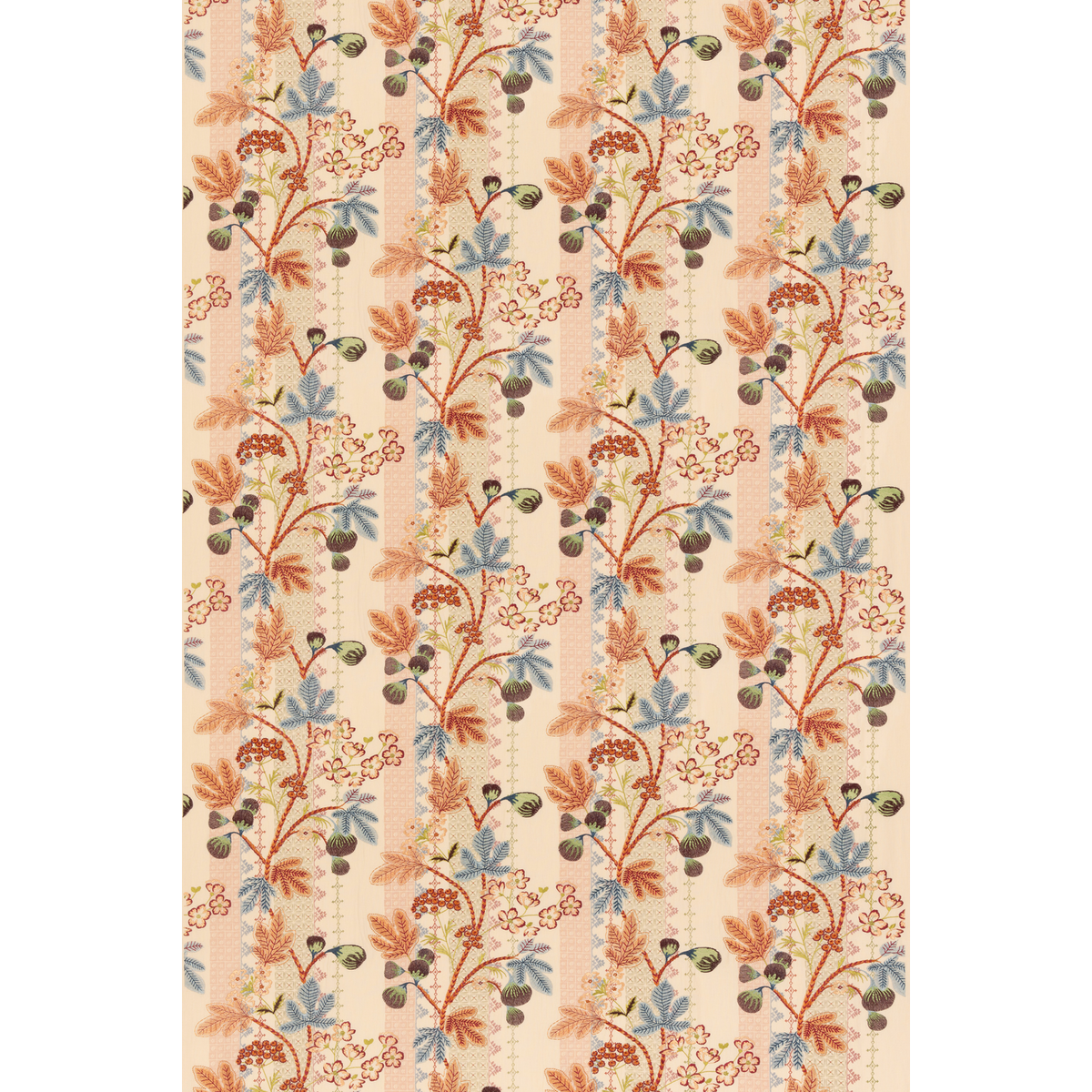 GP & J Baker | Dixter fabric - Coral/Blue