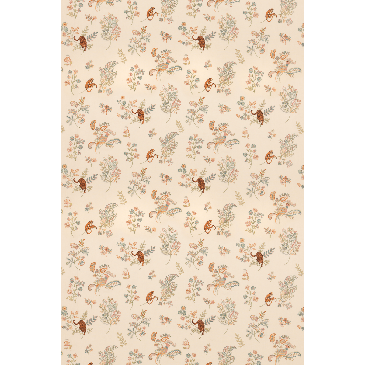 GP & J Baker | Tissington fabric - Teal/Coral