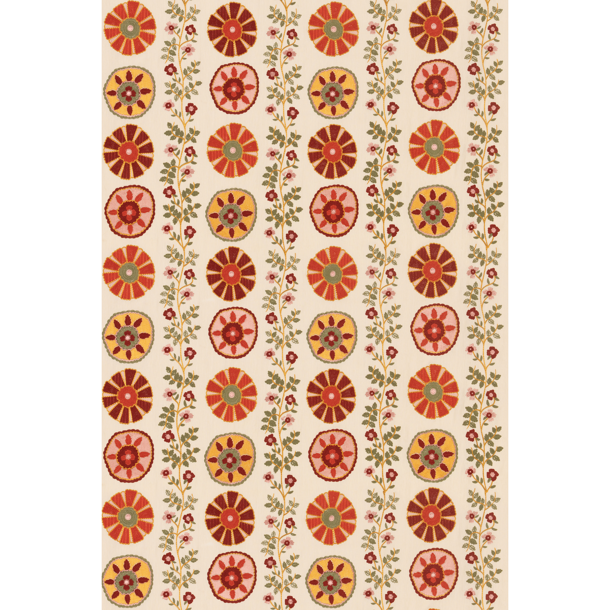 GP & J Baker | Winterton fabric - Red/Green