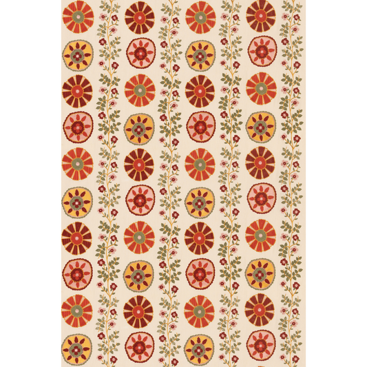 GP & J Baker | Winterton fabric - Red/Green