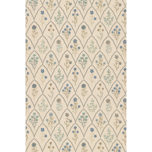 GP & J Baker | Meadow Trellis fabric - Blue