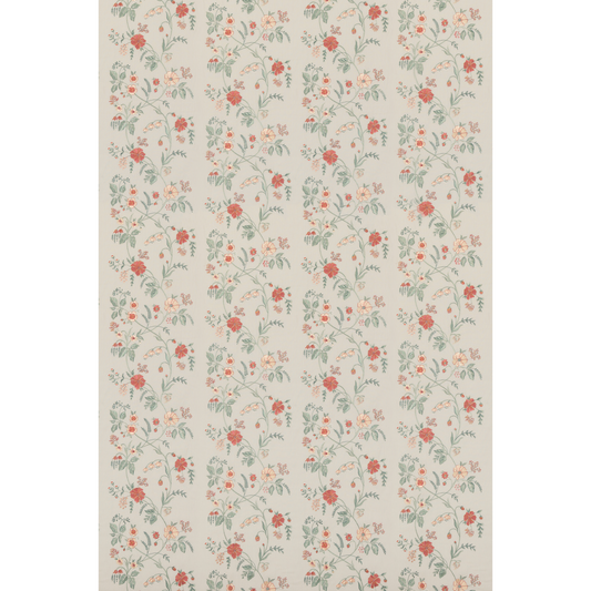 GP & J Baker | Floral Trail Linen fabric - Aqua