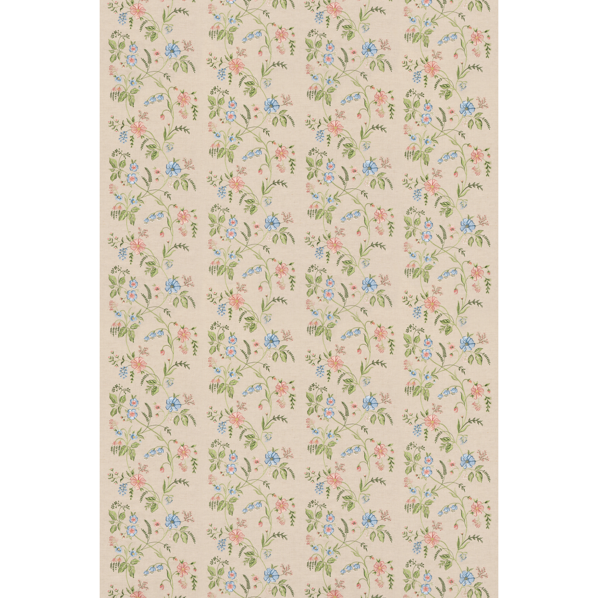 GP & J Baker | Floral Trail fabric - Pink/Green